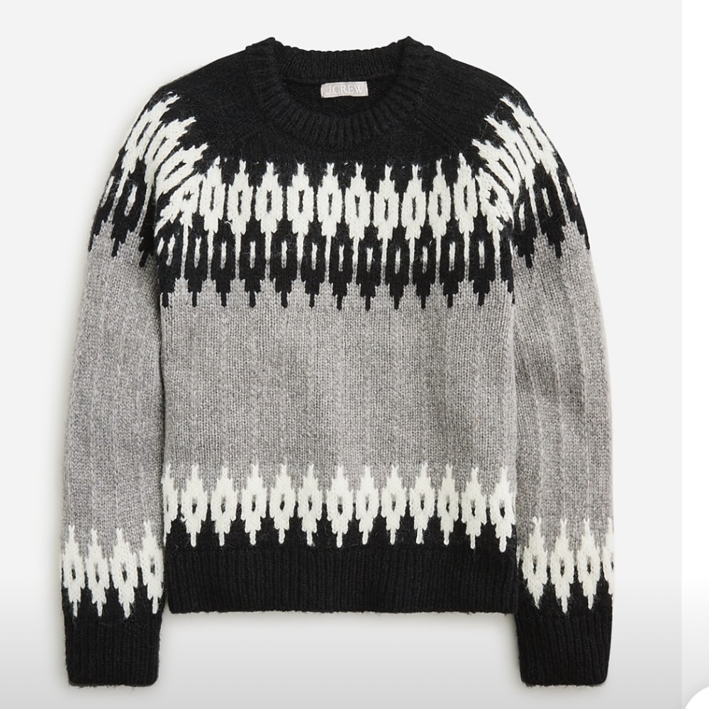 Fair Isle crew neck sweater NWOT